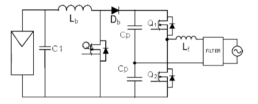boost plus half bridge circuit